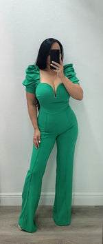 Load image into Gallery viewer, Glory V Neck Shape detailed Fashion Jumpsuit
