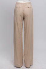 Load image into Gallery viewer, Janel Linen Tailored Wide Leg Pants
